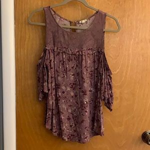 Boutique Cold Shoulder Top